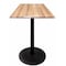 Holland Bar Stool Co 36" Tall In/Outdoor All-Season Table, 30" x 30" Square Natural Top OD214-2236BWOD30SQNat - alternate 1